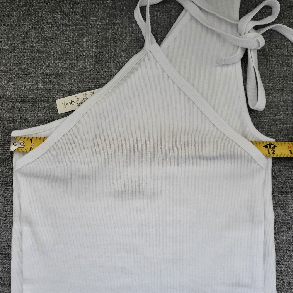 Madewell White One-Shoulder Tank Top - Picture 7 of 8
